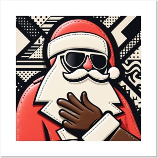 Funky Santa's Coming To Town Posters and Art